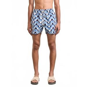 NEW FRESCOBAL CARIOCA sport deserto print swim shorts in dusk & denim blue